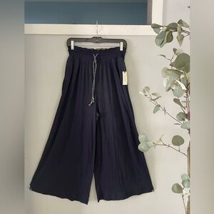 Anthropologie Monday Tuesday … Friday Saturday Blue Pull On Culottes Pants